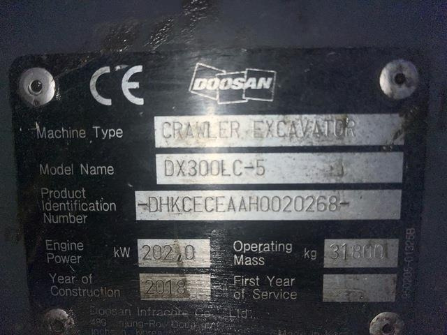 Doosan DX300LC-5 - Bæltegravemaskine: billede 5 Doosan DX300LC-5 - Bæltegravemaskine: billede 5