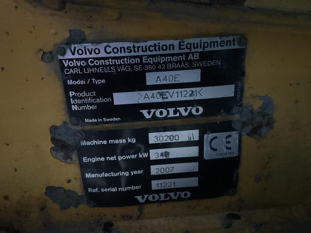 Volvo A40E - Knækstyret dumper: billede 5 Volvo A40E - Knækstyret dumper: billede 5