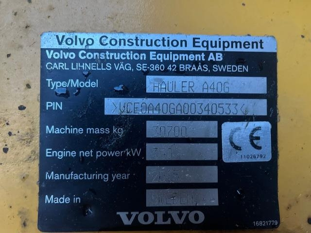 Volvo A40G - Knækstyret dumper: billede 5 Volvo A40G - Knækstyret dumper: billede 5