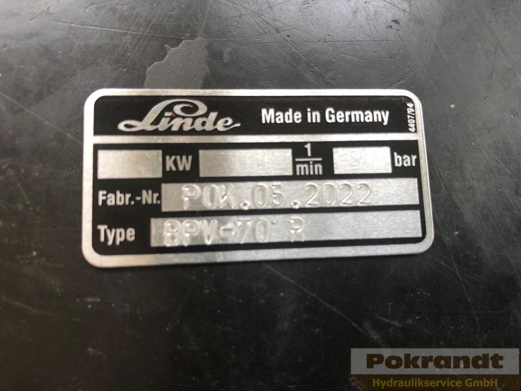 Linde BPV 70 R - Hydraulikpumpe for Entreprenørmaskin: billede 4 Linde BPV 70 R - Hydraulikpumpe for Entreprenørmaskin: billede 4