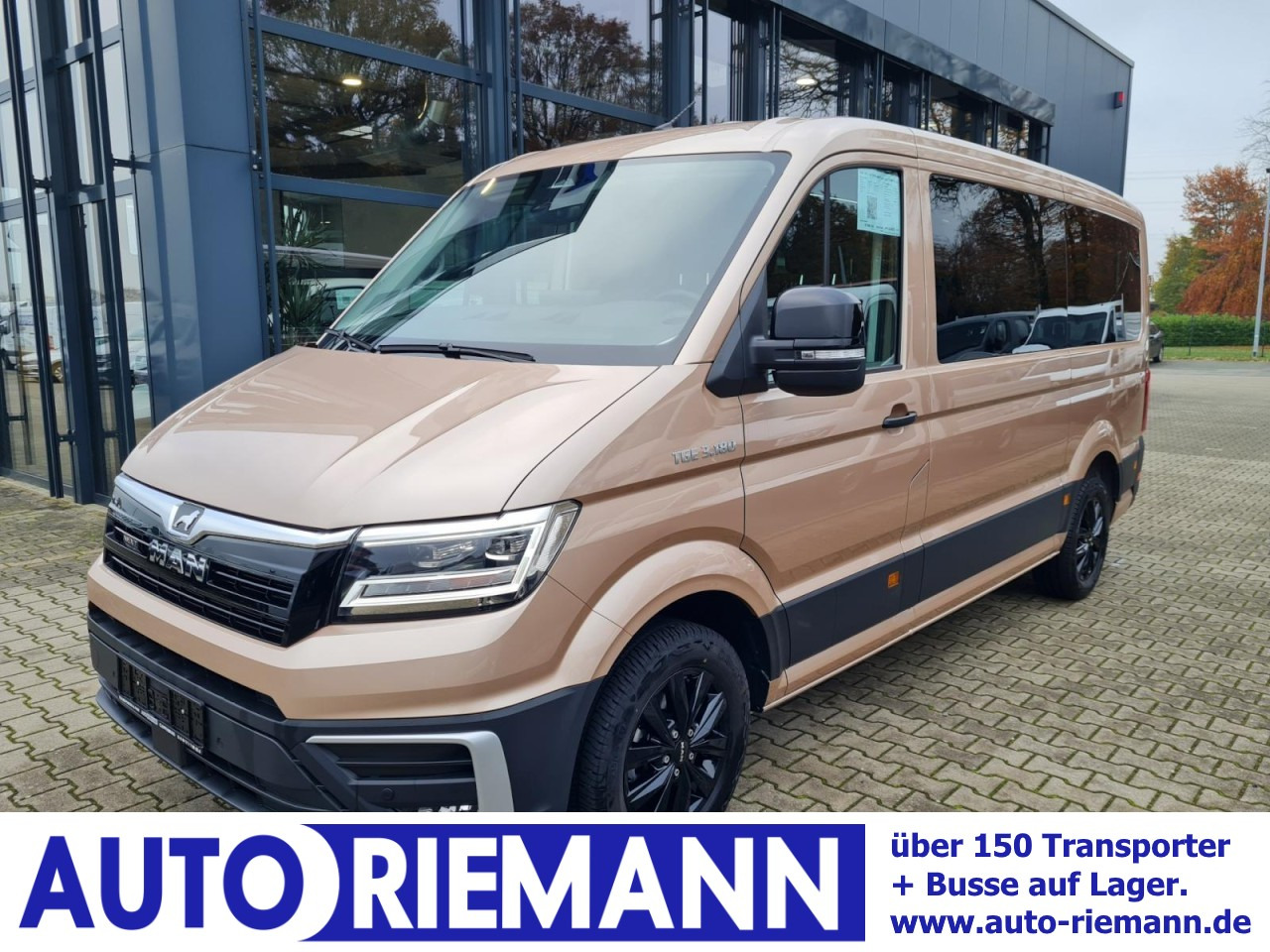 Man TGE 3.180 TDi Kombi 9 Sitze ALU KAMERA LED LEDER Sonderumbau - Minibus, Persontransport: billede 1 Man TGE 3.180 TDi Kombi 9 Sitze ALU KAMERA LED LEDER Sonderumbau - Minibus, Persontransport: billede 1