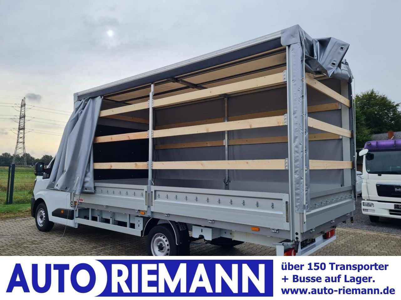 Renault Master 35 Pritsche Schiebe Plane dCi 170 10 Pal. - Varebil med presenning: billede 1 Renault Master 35 Pritsche Schiebe Plane dCi 170 10 Pal. - Varebil med presenning: billede 1
