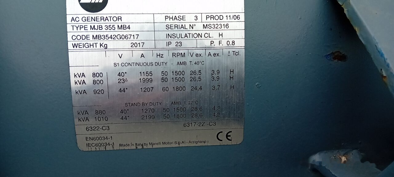 MAN MAN Generator Set Stamford 640 KW 800 KVA Diesel, 2017 Model, 931 HP, 8000 kg, Low Hours, For Sale in Poland - Strømgenerator: billede 5 MAN MAN Generator Set Stamford 640 KW 800 KVA Diesel, 2017 Model, 931 HP, 8000 kg, Low Hours, For Sale in Poland - Strømgenerator: billede 5