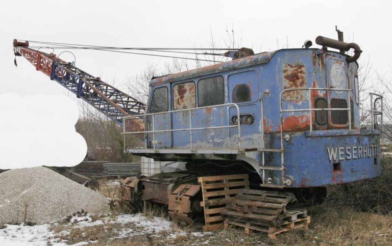 Weserhütte W12 – Dragline excavator / Seilbagger - Slæbeskovl: billede 1 Weserhütte W12 – Dragline excavator / Seilbagger - Slæbeskovl: billede 1