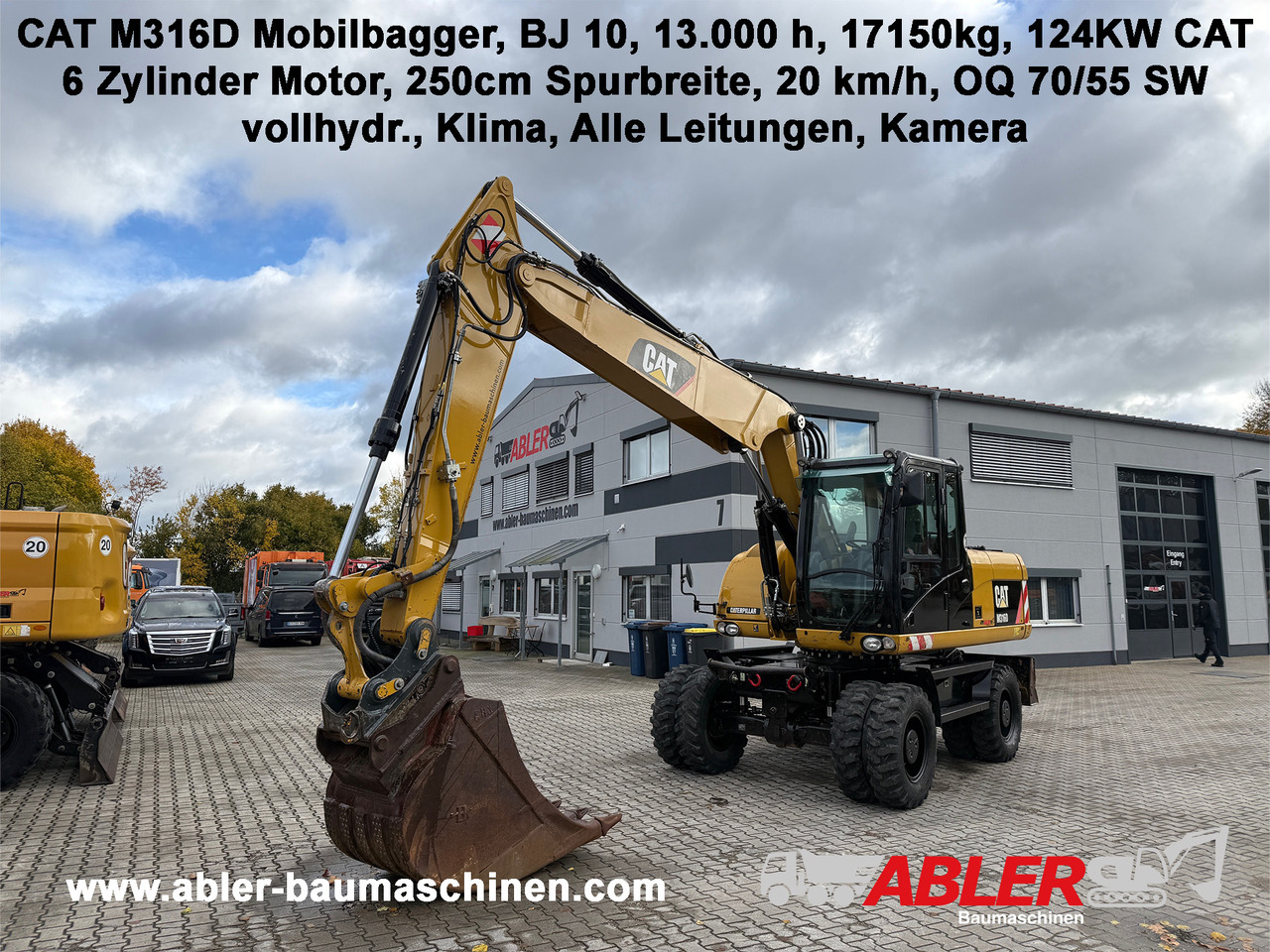 CATERPILLAR M316D Mobilbagger OQ 70/55 Klima - Gravemaskine: billede 1 CATERPILLAR M316D Mobilbagger OQ 70/55 Klima - Gravemaskine: billede 1