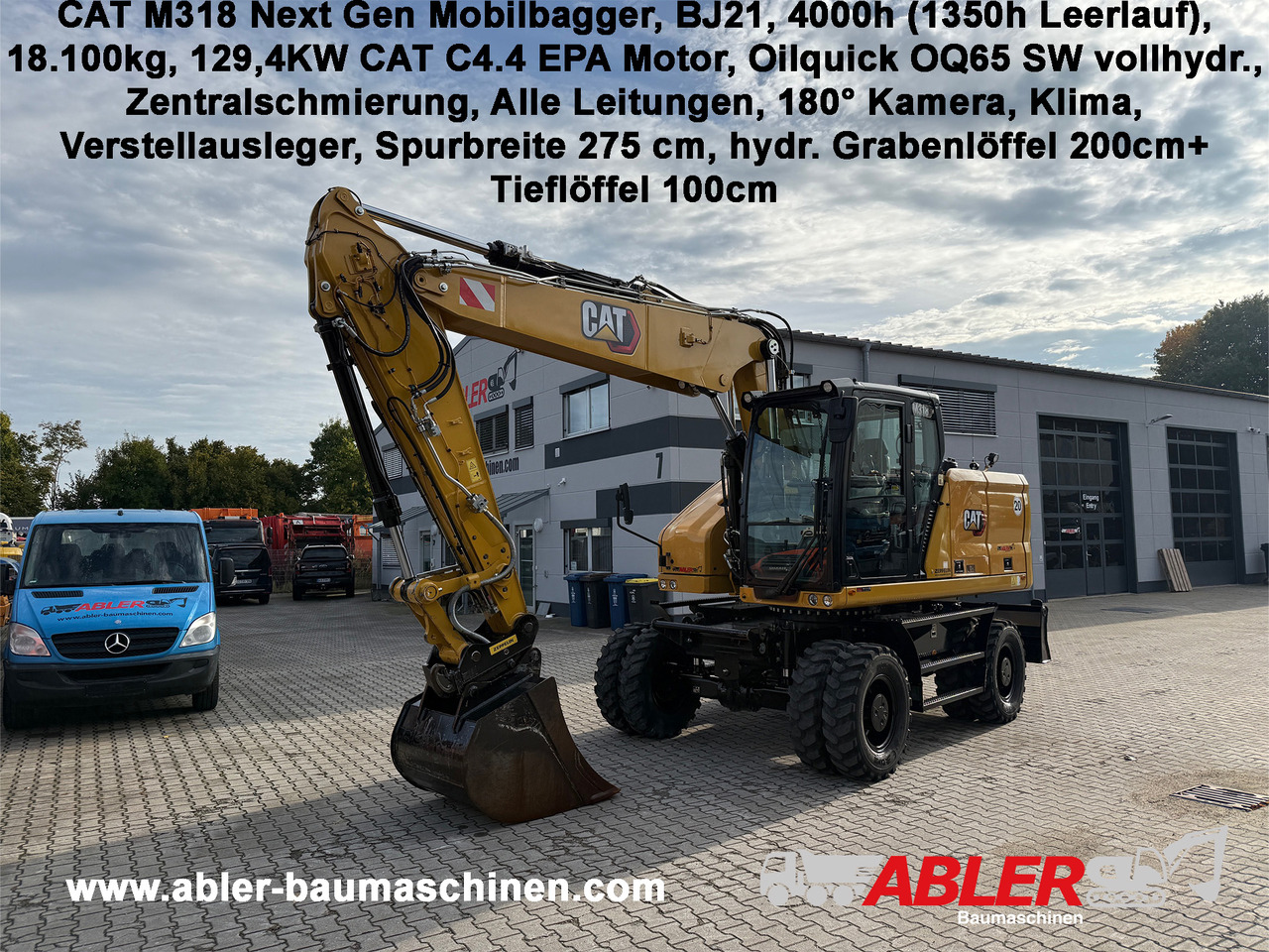 CATERPILLAR M318 NEW GEN Mobilbagger OQ65 ZS - Gravemaskine: billede 1 CATERPILLAR M318 NEW GEN Mobilbagger OQ65 ZS - Gravemaskine: billede 1