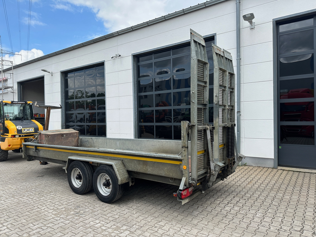 Demmler Tandem-Tiefladeranhänger Fräsenanhänger - Nedbygget platform påhængsvogn: billede 4 Demmler Tandem-Tiefladeranhänger Fräsenanhänger - Nedbygget platform påhængsvogn: billede 4