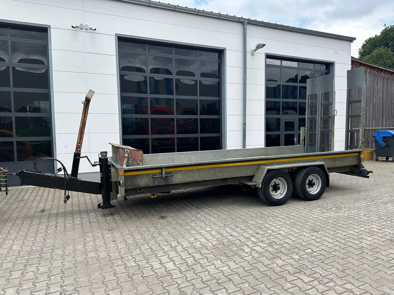 Demmler Tandem-Tiefladeranhänger Fräsenanhänger - Nedbygget platform påhængsvogn: billede 3 Demmler Tandem-Tiefladeranhänger Fräsenanhänger - Nedbygget platform påhængsvogn: billede 3