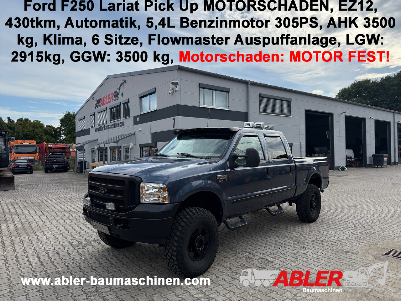 Ford F250 Lariat Pickup Motorschaden - Pickup: billede 1 Ford F250 Lariat Pickup Motorschaden - Pickup: billede 1