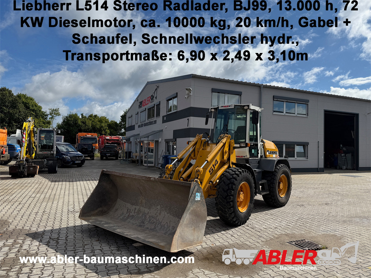 Liebherr L514 Stereo Radlader Gabel+Schaufel+SW - Gummihjulslæsser: billede 1 Liebherr L514 Stereo Radlader Gabel+Schaufel+SW - Gummihjulslæsser: billede 1