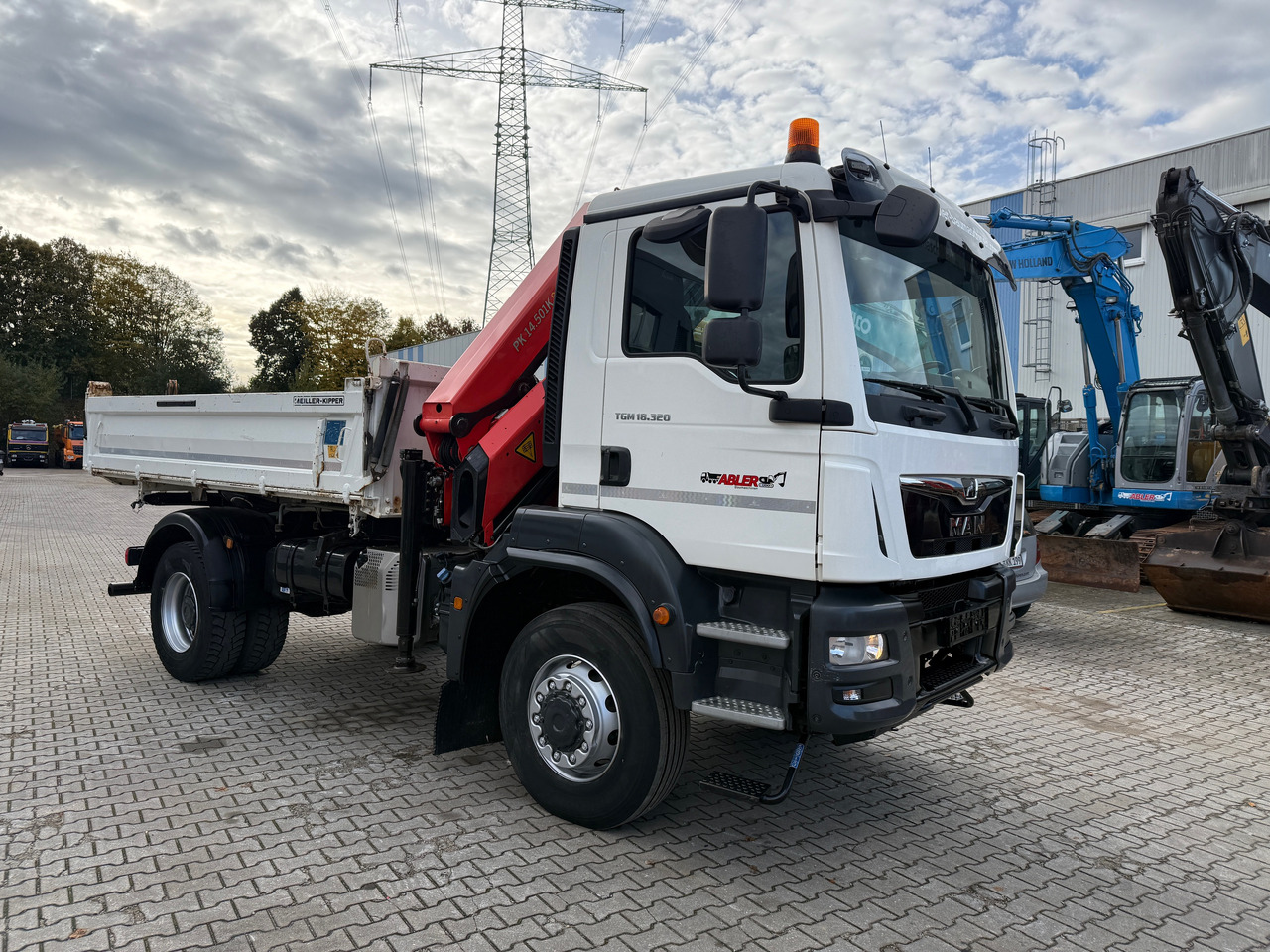 Tipvogn lastbil, Lastbil med kran MAN TGM 18.320 Kipper+Kran Palfinger 4x4 Funk Greifer: billede 8 Tipvogn lastbil, Lastbil med kran MAN TGM 18.320 Kipper+Kran Palfinger 4x4 Funk Greifer: billede 8