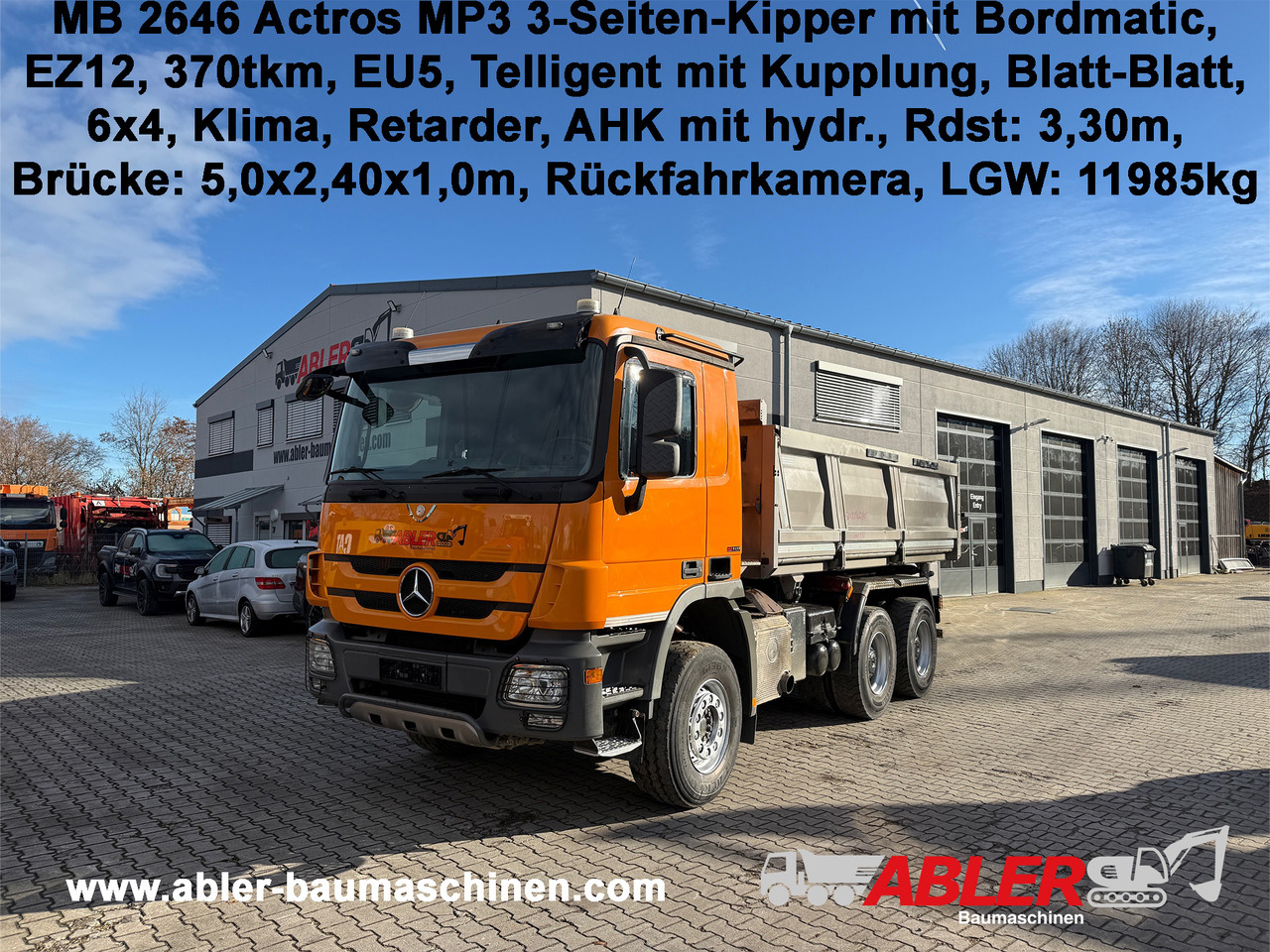 Mercedes-Benz 2646 Actros MP3 3-Seiten Kipper mit Bordmatic - Tipvogn lastbil: billede 1 Mercedes-Benz 2646 Actros MP3 3-Seiten Kipper mit Bordmatic - Tipvogn lastbil: billede 1