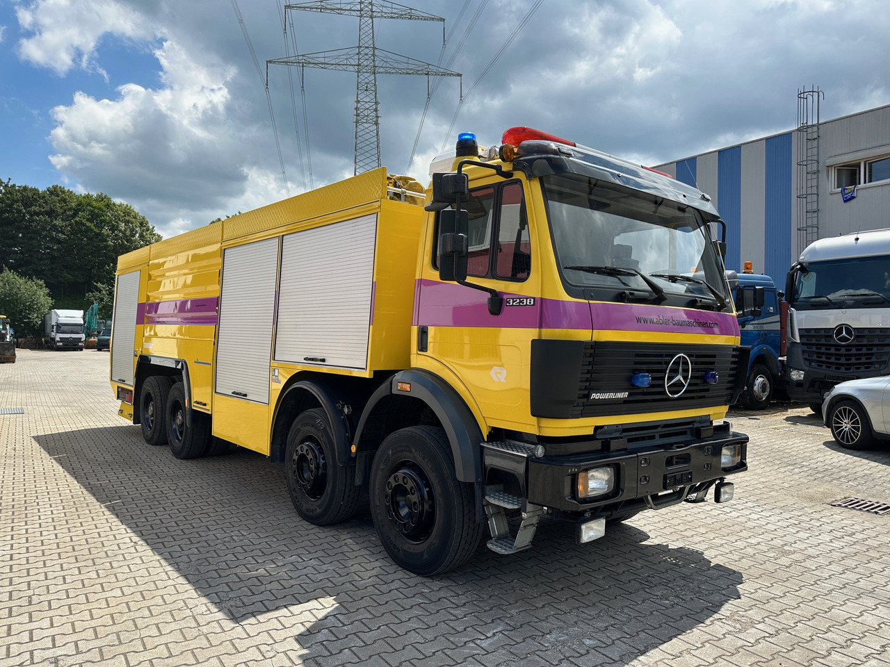 Mercedes-Benz 3238 SK Löschfahrzeug Rosenbauer Wasser + Schaum 66m Wurfweite - Brandbil: billede 3 Mercedes-Benz 3238 SK Löschfahrzeug Rosenbauer Wasser + Schaum 66m Wurfweite - Brandbil: billede 3
