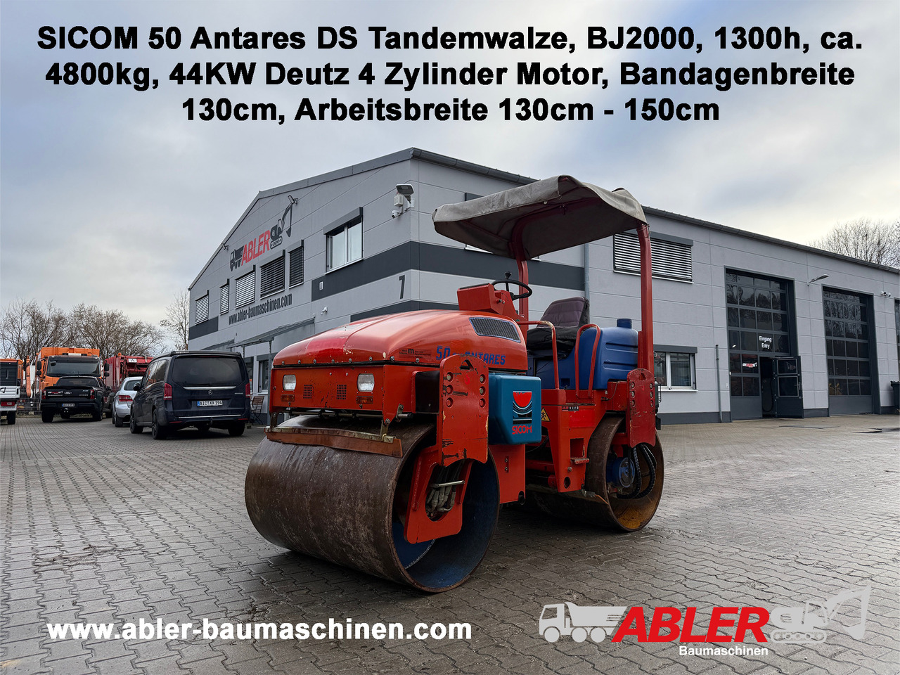 SICOM 50 Antares DS Tandemwalze - Vejtromle: billede 1 SICOM 50 Antares DS Tandemwalze - Vejtromle: billede 1