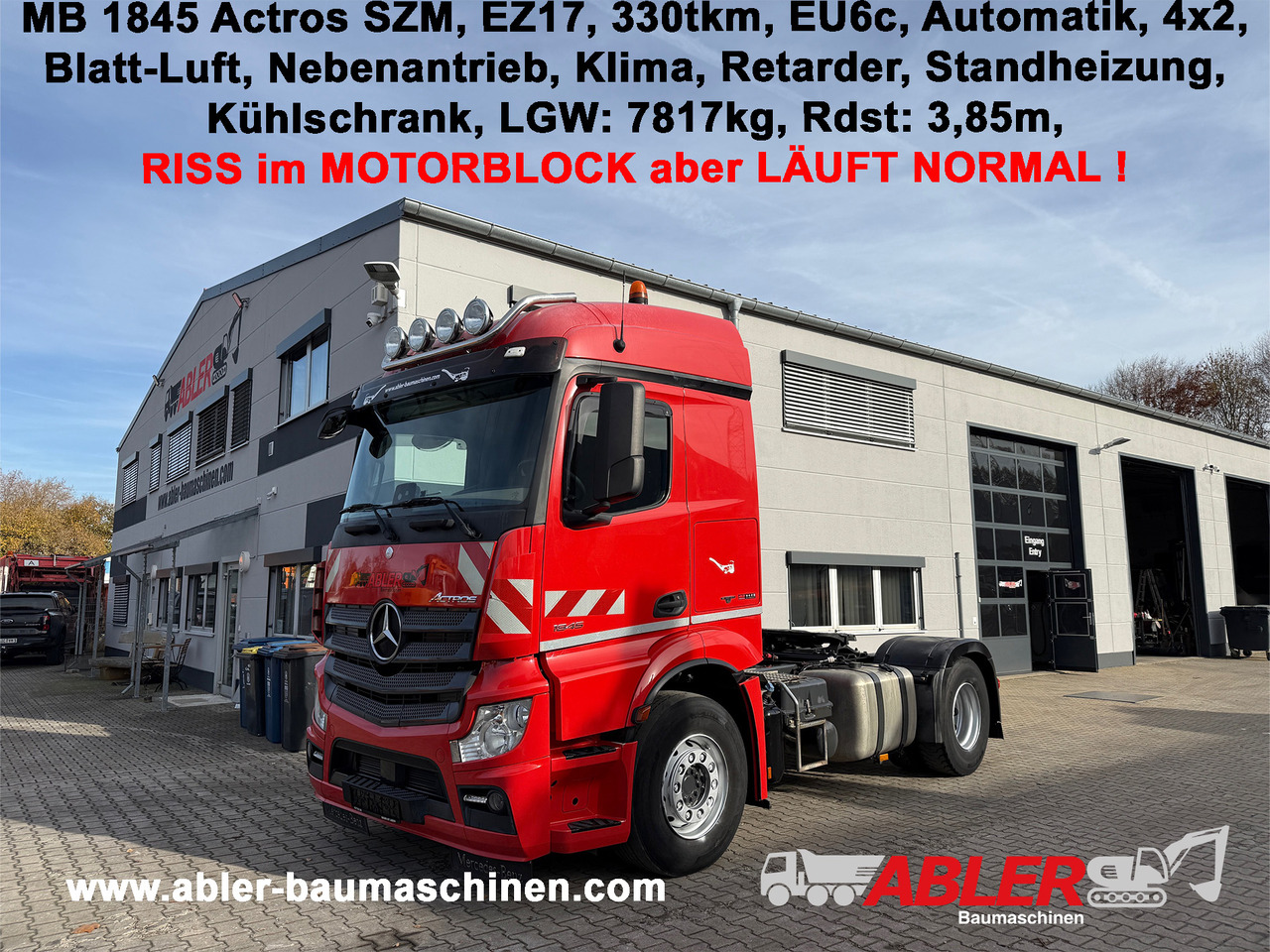 Mercedes-Benz 1845 Actros SZM Klima Retarder Nebenantrieb - Trækker: billede 1 Mercedes-Benz 1845 Actros SZM Klima Retarder Nebenantrieb - Trækker: billede 1