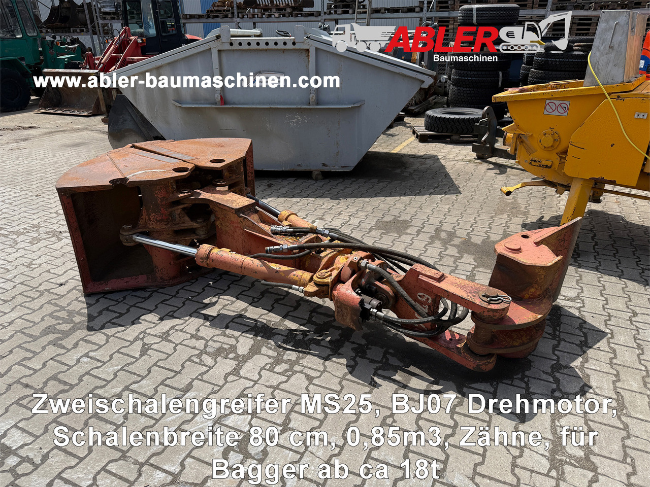 Zweischalengreifer MS25 0,85 m3 - Grabskovl: billede 1 Zweischalengreifer MS25 0,85 m3 - Grabskovl: billede 1