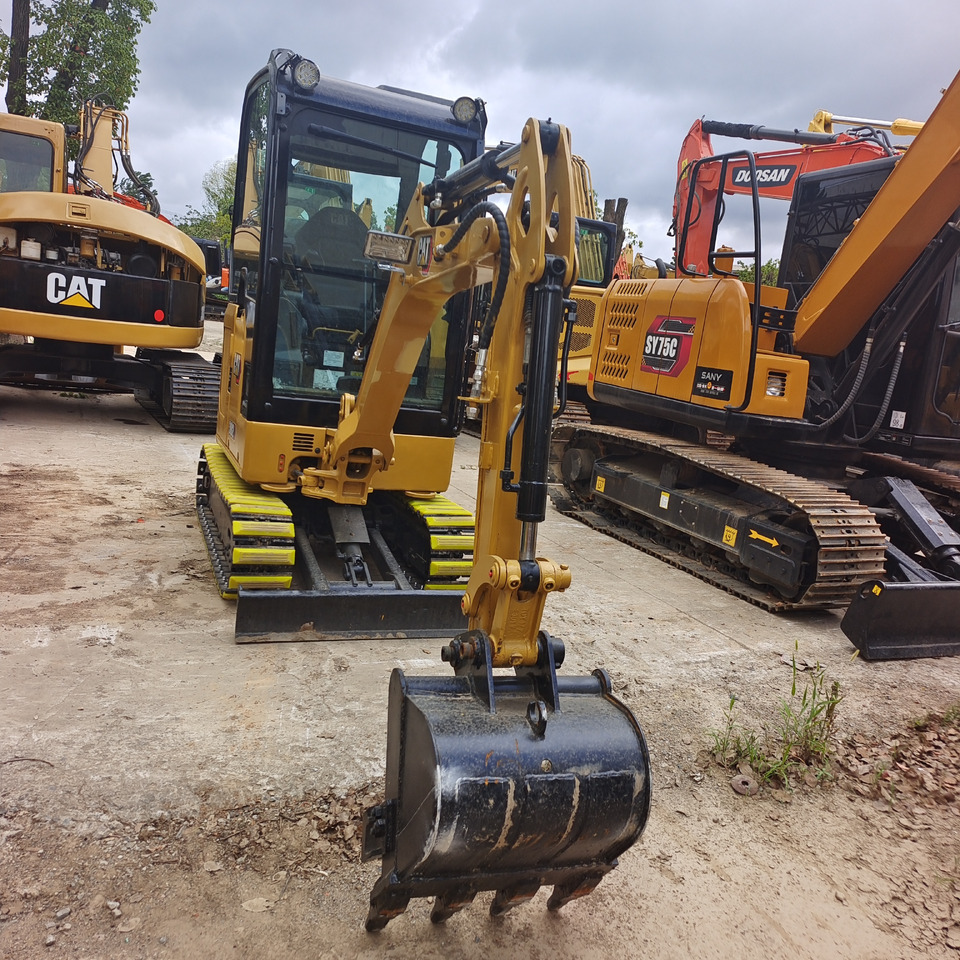 Minigravemaskine CATERPILLAR 302 CR CAT MINI DIGGER WITH RUBBER TRACK: billede 11