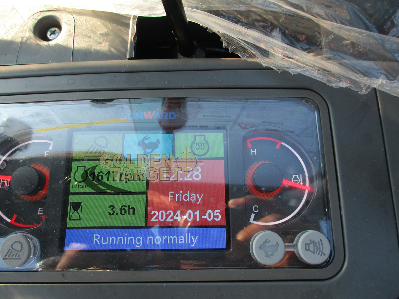 Ny Minigravemaskine SUNWARD SWE25UF Mini Hydraulic Excavator: billede 12