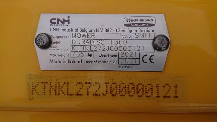 New Holland DuraDisc F 300 - Slåmaskine: billede 5 New Holland DuraDisc F 300 - Slåmaskine: billede 5