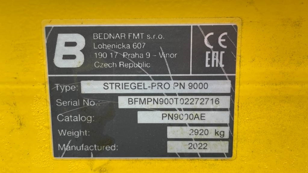 Bednar Striegel PN 9000 - Halmstrigle: billede 2 Bednar Striegel PN 9000 - Halmstrigle: billede 2