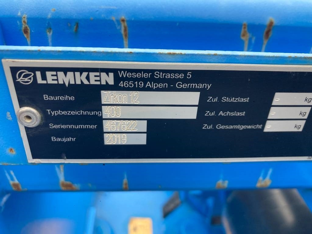 Lemken Zirkon 12/400 - Jordfræser: billede 3 Lemken Zirkon 12/400 - Jordfræser: billede 3