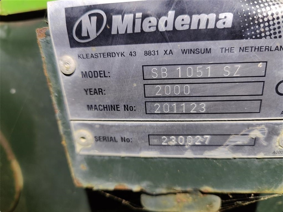 Miedema
SB 1051 - Kartoffelmaskine: billede 5 Miedema
SB 1051 - Kartoffelmaskine: billede 5