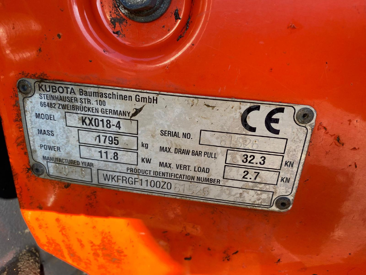 Minigravemaskine Kubota KX 018: billede 8 Minigravemaskine Kubota KX 018: billede 8