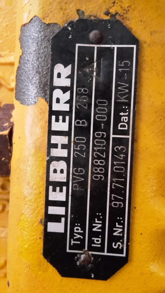 Hydraulik for Entreprenørmaskin Liebherr PVG 250/ LH LR 622: billede 6