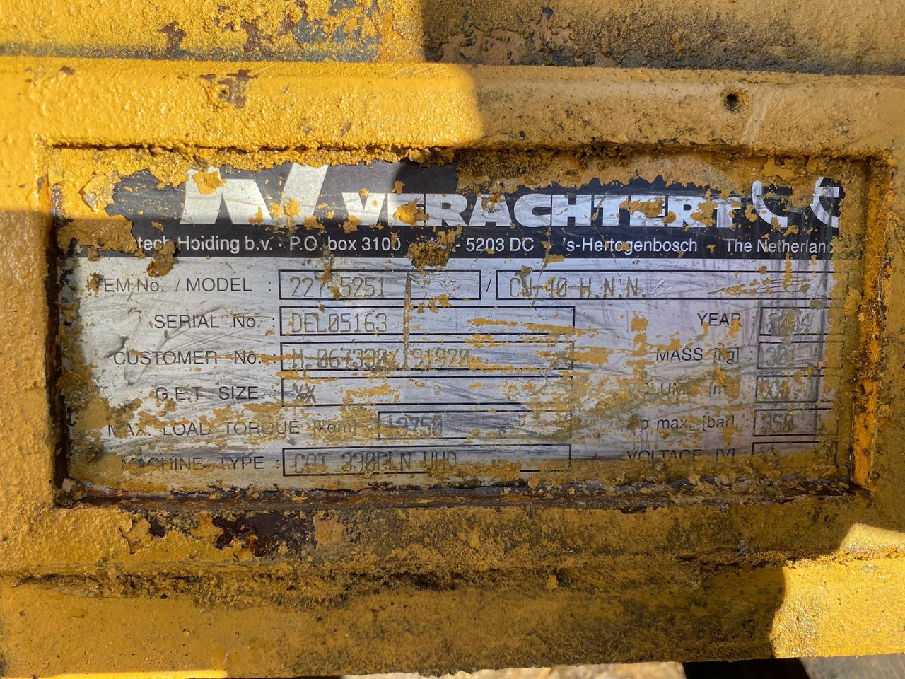 Verachtert SW 40 CAT 320/CAT 330 - Hurtigskift for Entreprenørmaskin: billede 3 Verachtert SW 40 CAT 320/CAT 330 - Hurtigskift for Entreprenørmaskin: billede 3