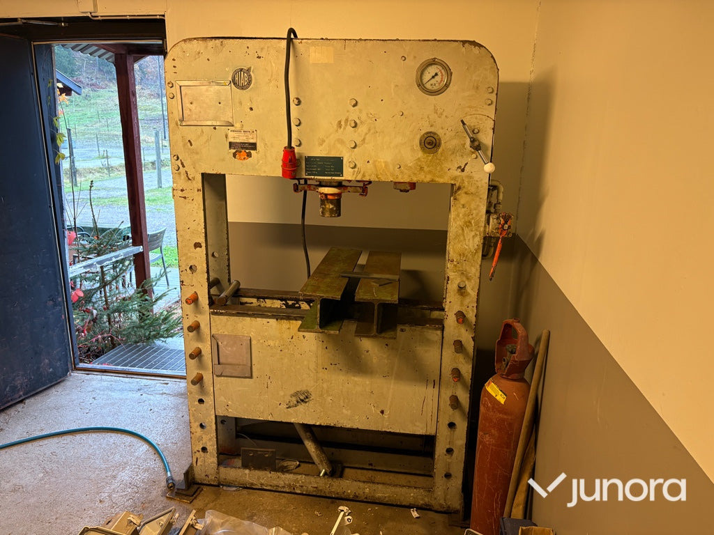 Hydraulpress - Hiab H100E, 100 ton - Kantpresser: billede 1 Hydraulpress - Hiab H100E, 100 ton - Kantpresser: billede 1