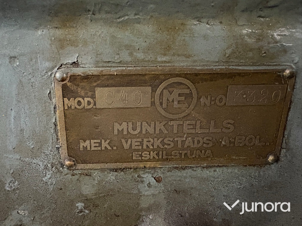 Metaldrejebænk Metallsvarv - Munktells C40: billede 26