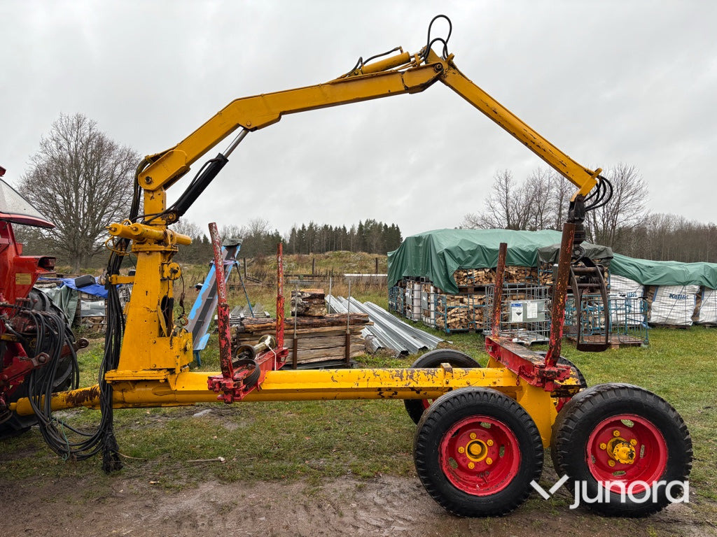 Skogsvagn - med kran - Skovvogn: billede 2 Skogsvagn - med kran - Skovvogn: billede 2