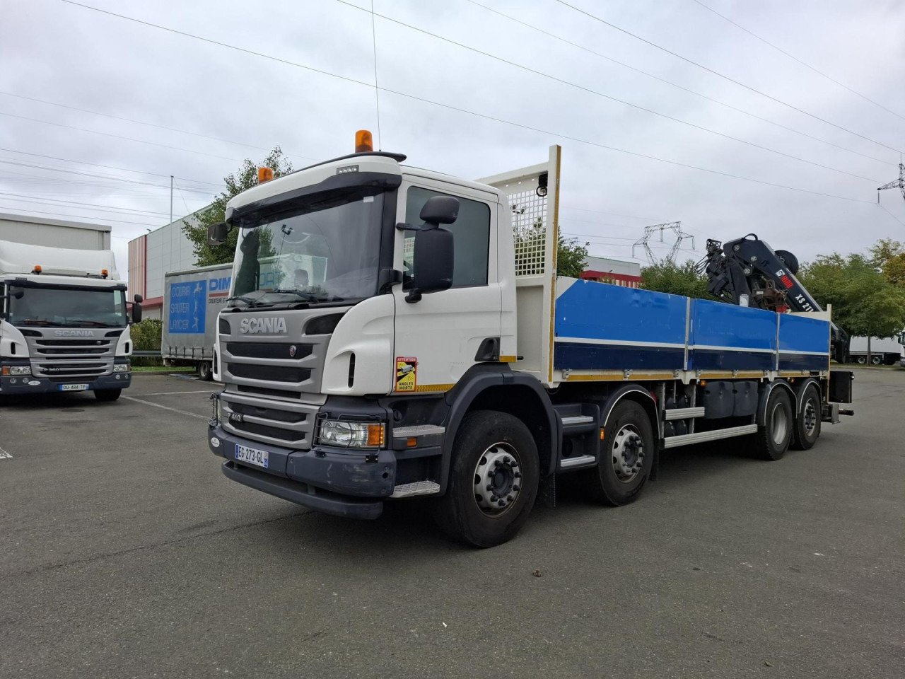 SCANIA SCANIA P41 8/2*6 Plat +Grue 21TM - Lastbil chassis: billede 1 SCANIA SCANIA P41 8/2*6 Plat +Grue 21TM - Lastbil chassis: billede 1