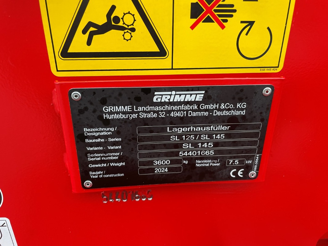 Grimme SL 145 - Rental - Udstyr til opbevaring: billede 2 Grimme SL 145 - Rental - Udstyr til opbevaring: billede 2