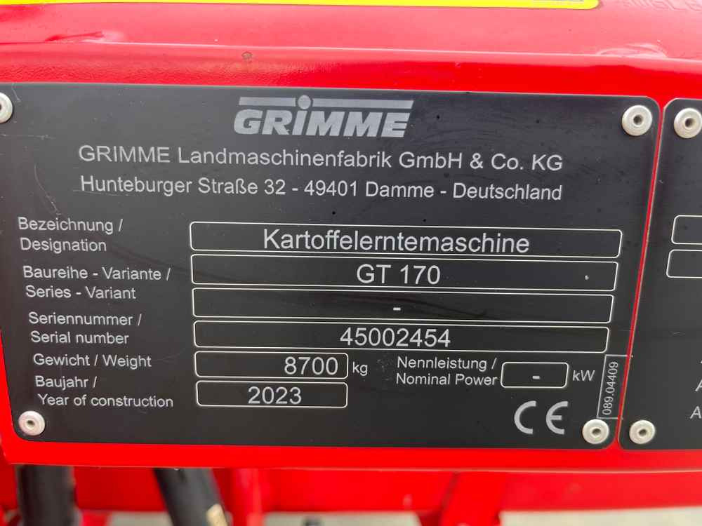 Grimme GT 170 - Høstmaskine: billede 2 Grimme GT 170 - Høstmaskine: billede 2