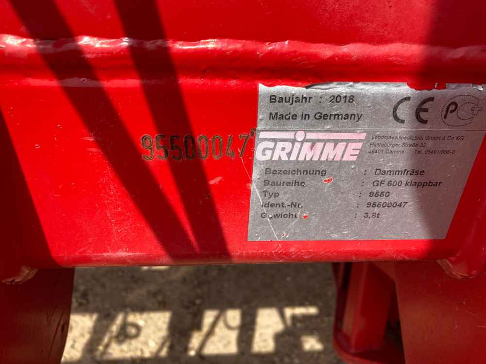 Høstmaskine Grimme Grimme, GF600, 6 Row/3Bed Tilla, Rotovator: billede 31