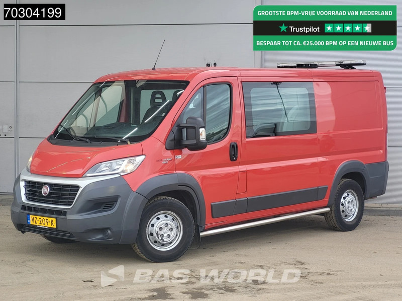 Fiat Ducato 130pk Dubbel Cabine L2H1 Trekhaak Airco Camera Werkplaatsinrichting APK 09-2026 Euro6 DC Doka Mixto L2 Airco Trekhaak - Varevogn: billede 1 Fiat Ducato 130pk Dubbel Cabine L2H1 Trekhaak Airco Camera Werkplaatsinrichting APK 09-2026 Euro6 DC Doka Mixto L2 Airco Trekhaak - Varevogn: billede 1