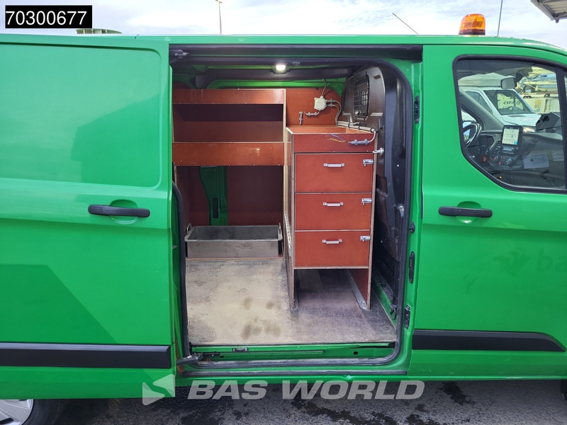 Små varebil Ford Transit Custom 105pk L2H1 Trekhaak Xenon LED Navi Airco Cruise Camera Parkeersensoren Werkplaatsinrichting APK 10-2026 Euro6 L2 Airco Trekhaak: billede 10