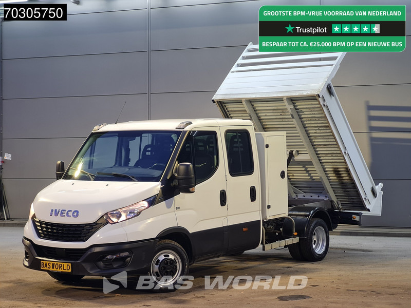 Iveco Daily 35C14 Dubbel Cabine Kipper met Kist Dubbellucht 3,5t Trekhaak Airco Cruise Euro6 Tipper Benne Kieper Airco Trekhaak Cruise contr - Ladbil med tip: billede 1 Iveco Daily 35C14 Dubbel Cabine Kipper met Kist Dubbellucht 3,5t Trekhaak Airco Cruise Euro6 Tipper Benne Kieper Airco Trekhaak Cruise contr - Ladbil med tip: billede 1