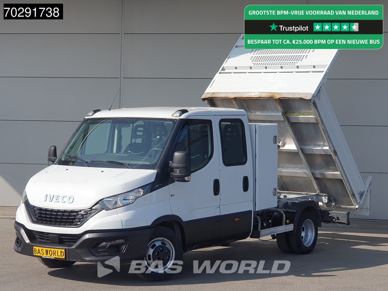 Iveco Daily 35C14 Open Laadbak met Kist Dubbel Cabine Dubbellucht 3,5t Trekhaak Airco Cruise Euro6 Pritsche Pickup Open Box 2m3 Airco Trekha - Ladbil: billede 1 Iveco Daily 35C14 Open Laadbak met Kist Dubbel Cabine Dubbellucht 3,5t Trekhaak Airco Cruise Euro6 Pritsche Pickup Open Box 2m3 Airco Trekha - Ladbil: billede 1
