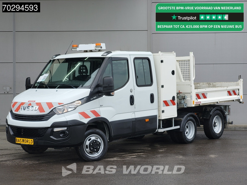 Iveco Daily 35C15 3.0L Kipper met Kist Maxicargo Airco Cruise Camera Euro6 Tipper Benne Kieper 2m3 Airco Dubbel cabine Cruise control - Ladbil med tip: billede 1 Iveco Daily 35C15 3.0L Kipper met Kist Maxicargo Airco Cruise Camera Euro6 Tipper Benne Kieper 2m3 Airco Dubbel cabine Cruise control - Ladbil med tip: billede 1