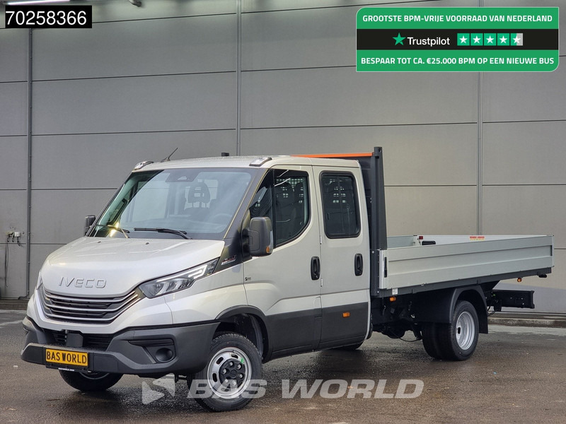 Iveco Daily 35C21 3.0L Automaat 210PK 2025-Model Open laadbak Dubbel Cabine Dubbellucht CarPlay ACC LED 3,5T Trekvermogen Euro6 Pritsche Pic - Ladbil: billede 1 Iveco Daily 35C21 3.0L Automaat 210PK 2025-Model Open laadbak Dubbel Cabine Dubbellucht CarPlay ACC LED 3,5T Trekvermogen Euro6 Pritsche Pic - Ladbil: billede 1