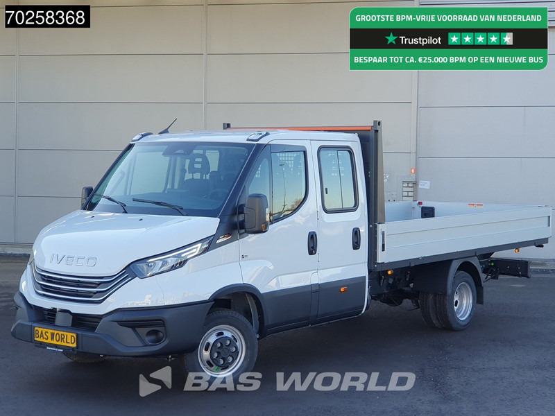 Iveco Daily 35C21 3.0L Automaat 210PK 2025-Model Open laadbak Dubbel Cabine Dubbellucht CarPlay ACC LED 3,5T Trekvermogen Euro6 Pritsche Pic - Ladbil: billede 1 Iveco Daily 35C21 3.0L Automaat 210PK 2025-Model Open laadbak Dubbel Cabine Dubbellucht CarPlay ACC LED 3,5T Trekvermogen Euro6 Pritsche Pic - Ladbil: billede 1