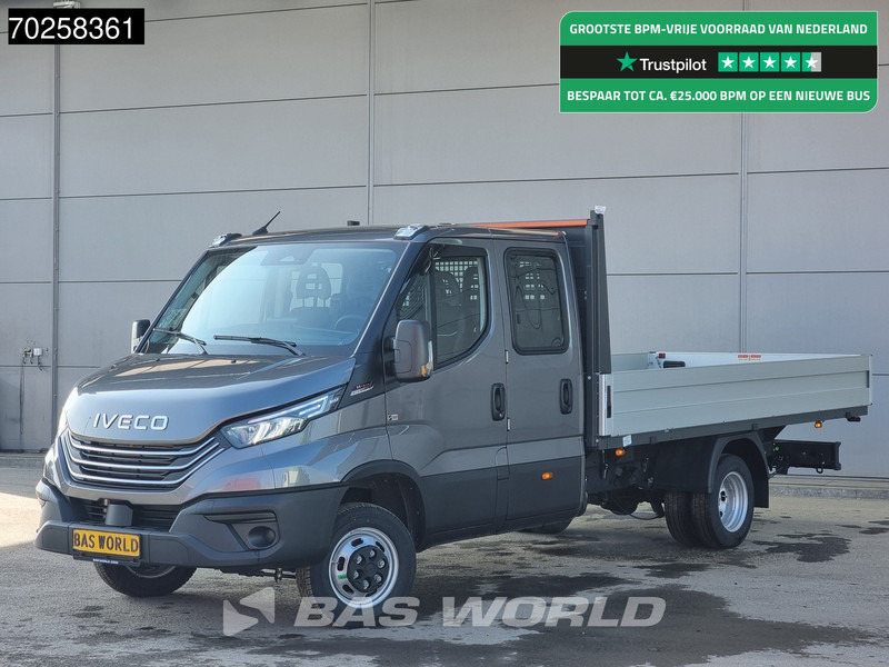 Ny Ladbil Iveco Daily 35C21 Automaat 2025model Open laadbak Dubbel Cabine CarPlay ACC LED 3,5T Trekvermogen Pritsche Pickup Airco Dubbel cabine: billede 1