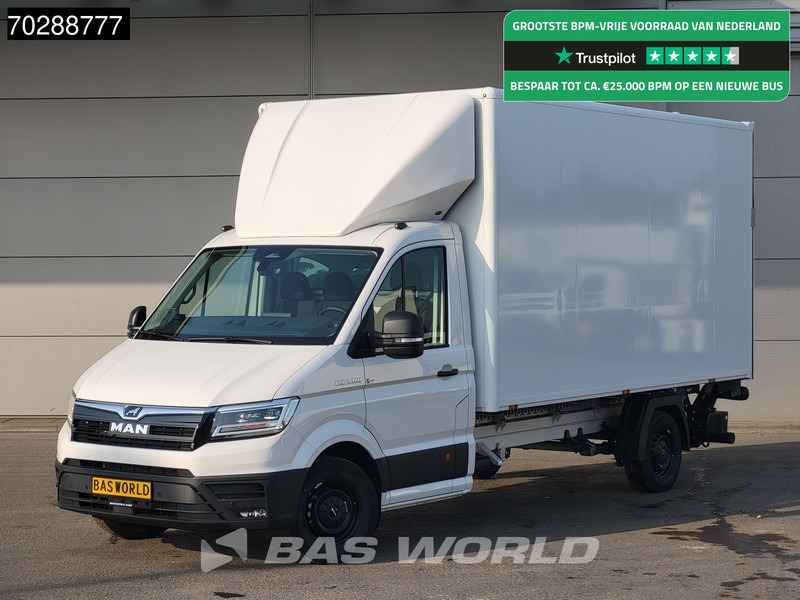 MAN TGE 3.180 Automaat Laadklep Bakwagen 2025 Facelift Navi LED Airco Cruise Euro6 Meubelbak Koffer 21m3 Airco Cruise control - Varebil med kasse: billede 1 MAN TGE 3.180 Automaat Laadklep Bakwagen 2025 Facelift Navi LED Airco Cruise Euro6 Meubelbak Koffer 21m3 Airco Cruise control - Varebil med kasse: billede 1