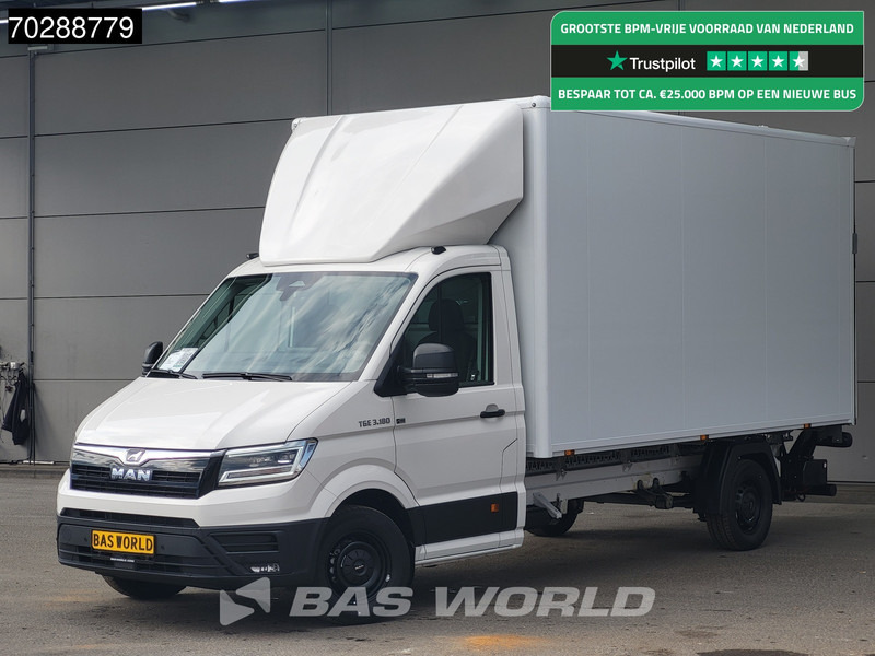 MAN TGE 3.180 Automaat Laadklep Bakwagen 2025 Facelift Navi LED Airco Cruise Euro6 Meubelbak Koffer 21m3 Airco Cruise control - Varebil med kasse: billede 1 MAN TGE 3.180 Automaat Laadklep Bakwagen 2025 Facelift Navi LED Airco Cruise Euro6 Meubelbak Koffer 21m3 Airco Cruise control - Varebil med kasse: billede 1