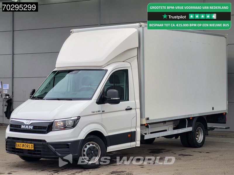 MAN TGE 4.180 Dubbellucht Bakwagen Achterdeuren ACC Navi Airco Euro6 Meubelbak Koffer Airco - Varebil med kasse: billede 1 MAN TGE 4.180 Dubbellucht Bakwagen Achterdeuren ACC Navi Airco Euro6 Meubelbak Koffer Airco - Varebil med kasse: billede 1