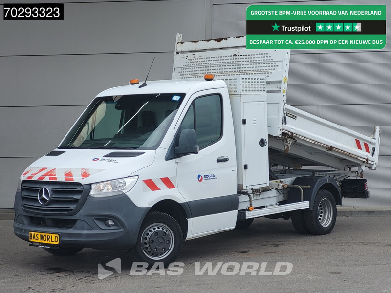 Mercedes-Benz Sprinter 514 CDI 3 zijdige Kipper 3.5t trekhaak MBUX Navi Camera Tipper Benne Open laadbak Kieper 2m3 Airco Trekhaak Cruise control - Ladbil med tip: billede 1 Mercedes-Benz Sprinter 514 CDI 3 zijdige Kipper 3.5t trekhaak MBUX Navi Camera Tipper Benne Open laadbak Kieper 2m3 Airco Trekhaak Cruise control - Ladbil med tip: billede 1