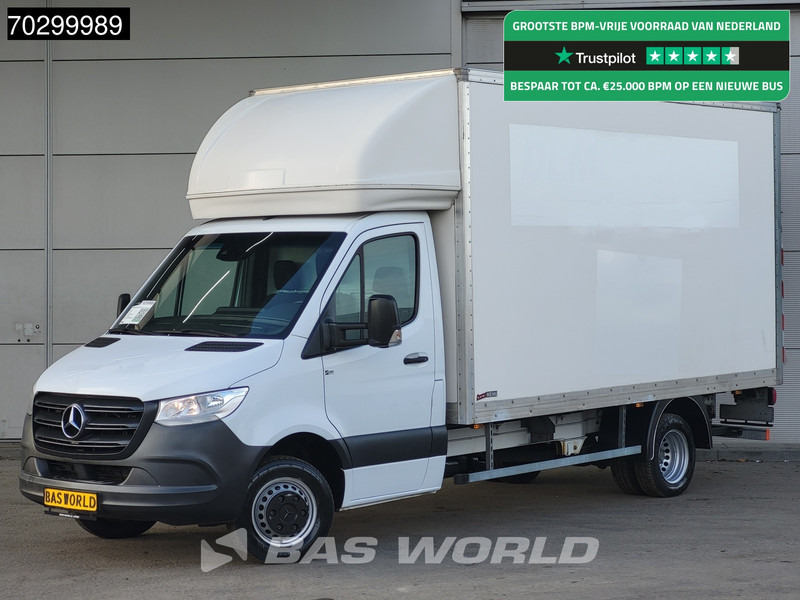 Varebil med kasse Mercedes-Benz Sprinter 514 CDI Laadkep Zijdeur Dubbelucht Bakwagen Airco Cruise D'Hollandia Euro6 Meubelbak Koffer Airco Cruise control: billede 1