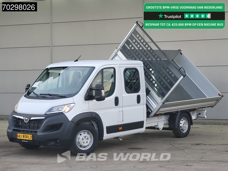 Opel Movano 140PK Driezijdige Kipper Dubbel Cabine Airco Cruise Euro6 Tipper Benne Kieper Dreiseitenkipper Airco Cruise control - Ladbil med tip: billede 1 Opel Movano 140PK Driezijdige Kipper Dubbel Cabine Airco Cruise Euro6 Tipper Benne Kieper Dreiseitenkipper Airco Cruise control - Ladbil med tip: billede 1
